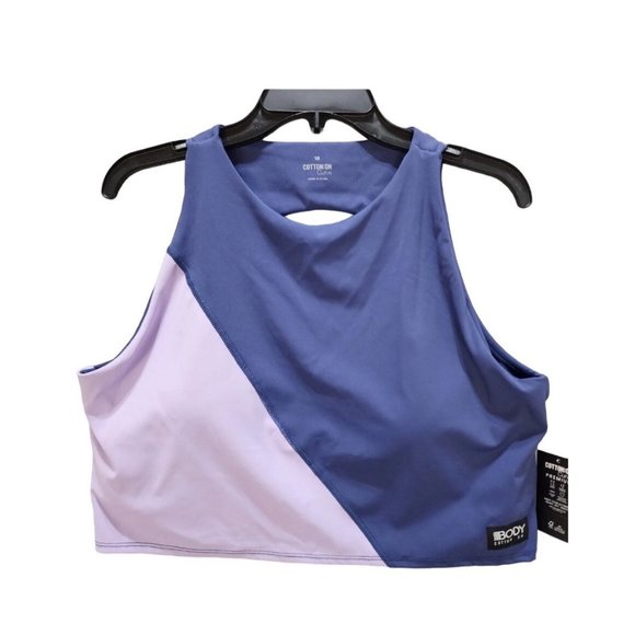 Cotton On Tops - Cotton On Curve Ultimate Vestlette Women's Navy Splice Cutout Back Size 14 New